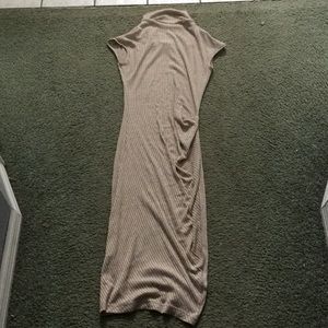 Tan Turtleneck Dress